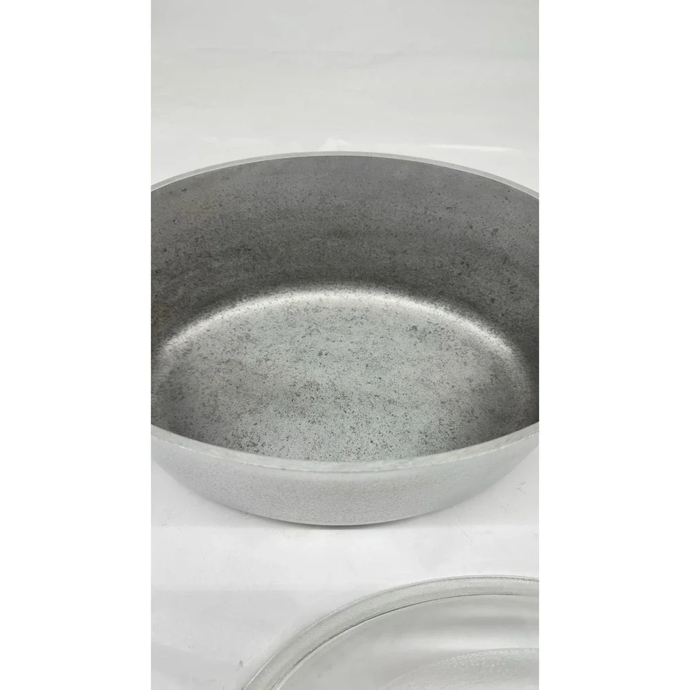 Hammercraft Club Aluminum Oval roaster & Glass Lid Grandma , Farmhouse